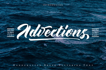 Advections | Brush Script Font