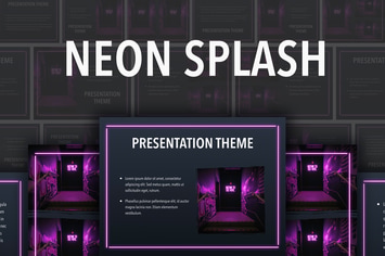 Neon Splash PowerPoint Template