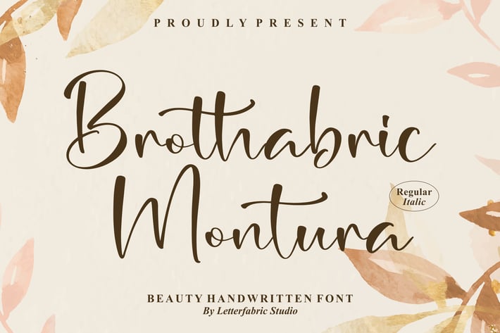 Brothabric Montura Handwritten Font