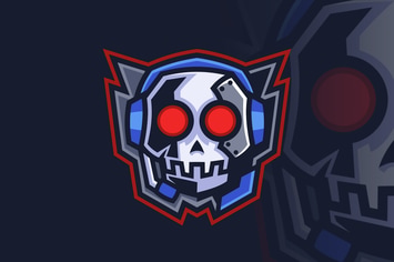 Skull Headset Emblem