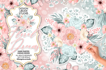 Floral Dreams Blush design