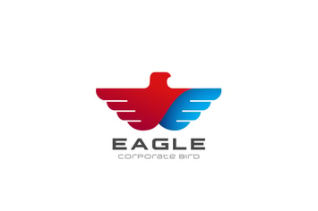 Logo Eagle Wings Flying abstract Bird