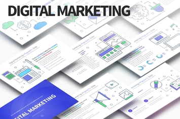 Digital Marketing - PowerPoint Infographics Slides