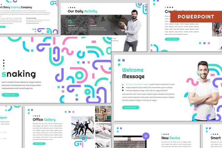 Snaking - Creative Powerpoint Template