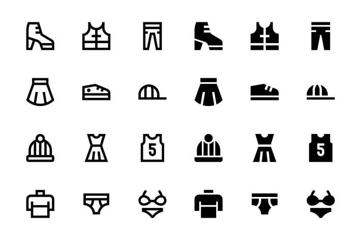 66 Clothes and Shoes icons