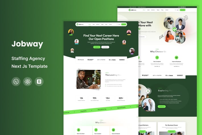 Jobaway - Staffing Agency React Next Js Template