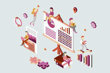Business Plan Isometric Illustration