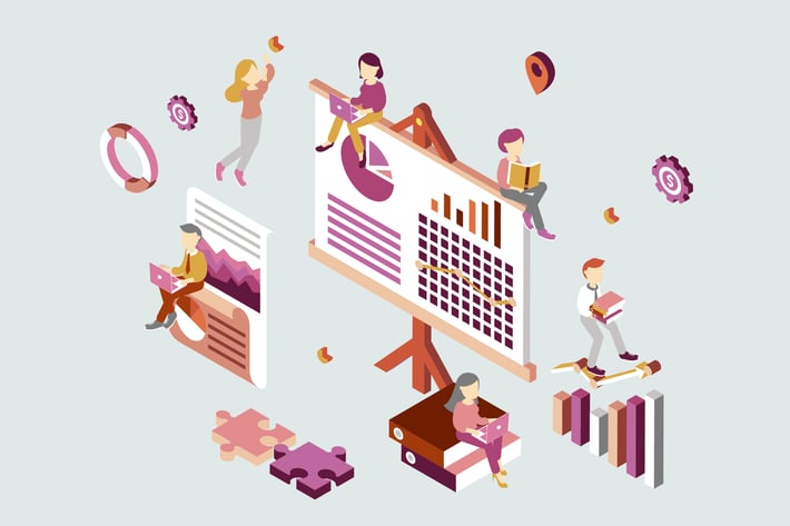 Business Plan Isometric Illustration