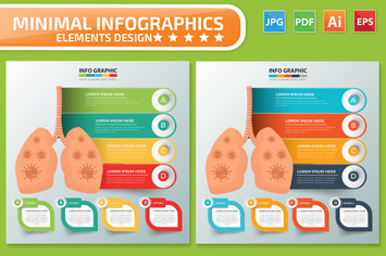 Virus Lung Infographics