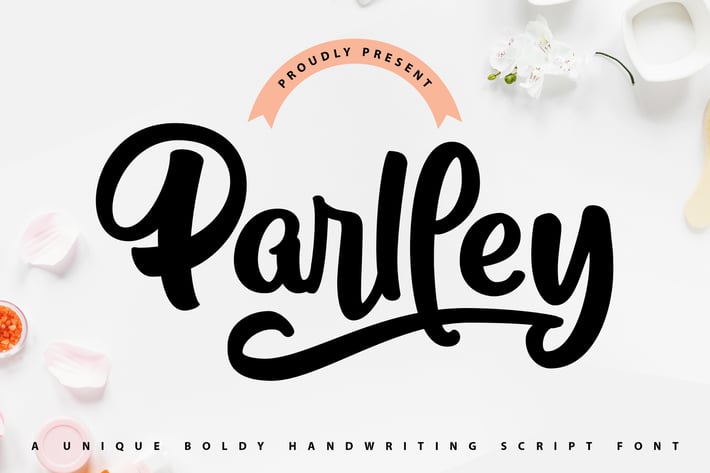 Parlley | Bold Handwriting Script Font