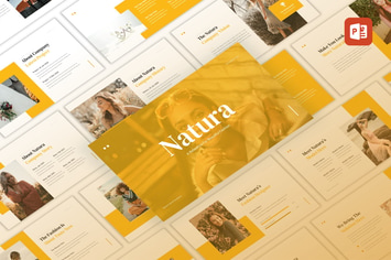 Natura - Beautiful Fashion PowerPoint Template
