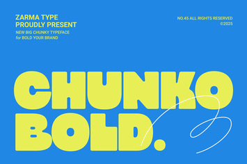 Chunko Bold - Sans Serif Font