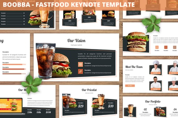 Boobba - Fastfood Keynote Template