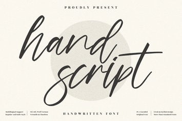 hand script Handwritten Font