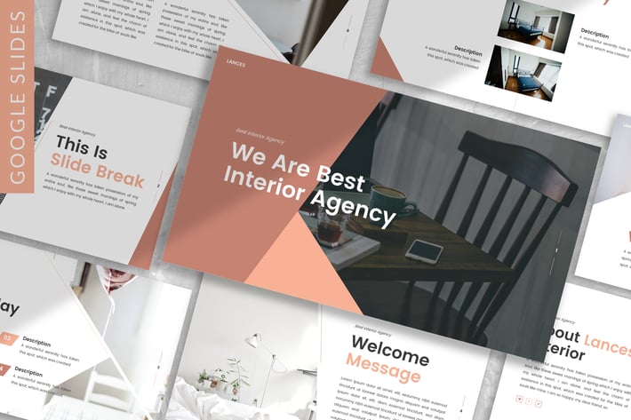 Lances - Art Deco Google Slide Template