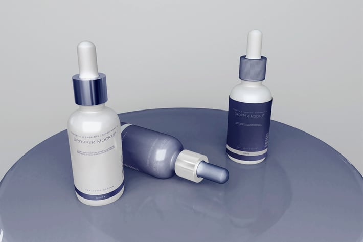 Dropper Bottles Mockup