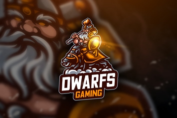 Dwarf Gaming- Mascot & Esport Logo