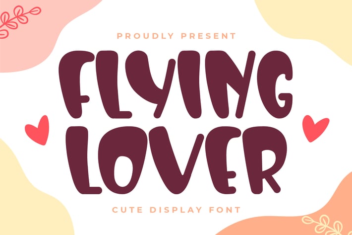 Flying Lover - Cute Display Font