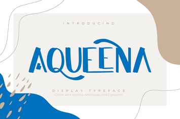 Aqueena | Display Typeface