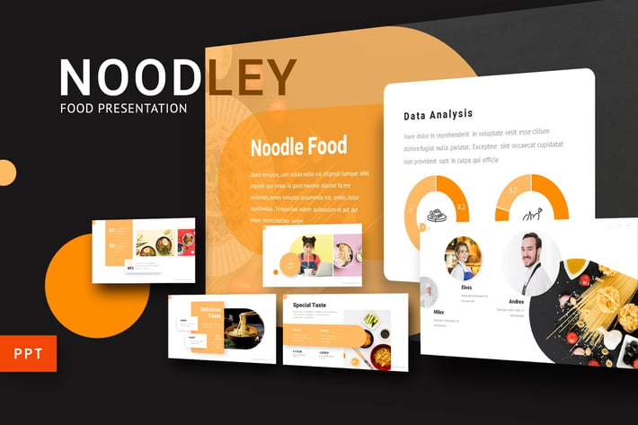 Noodley - Food Powerpoint Template