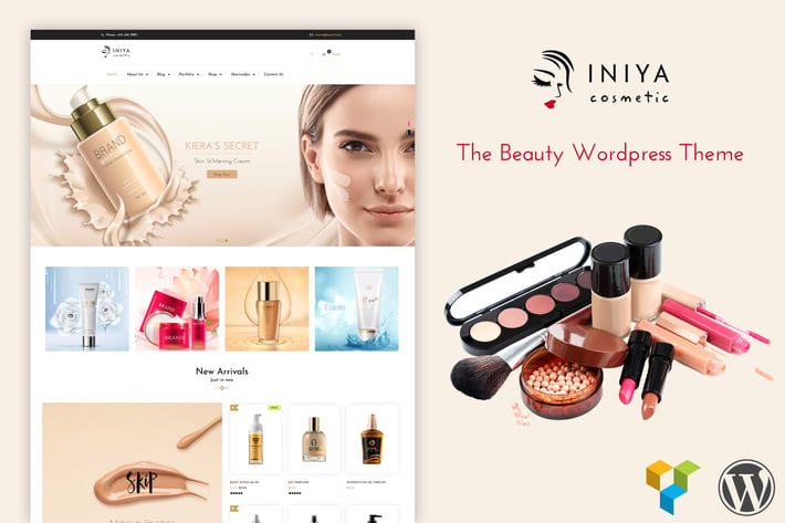  Iniya - Beauty Cosmetic WordPress Theme 