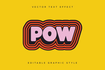 Comic Vector Text Effect Mockup