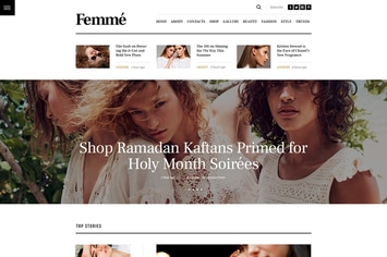 Femme - Online Magazine & Fashion Blog WP Theme