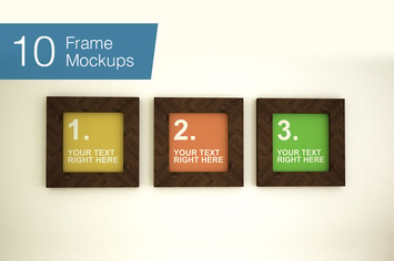 Frame Mockups - 10 poses