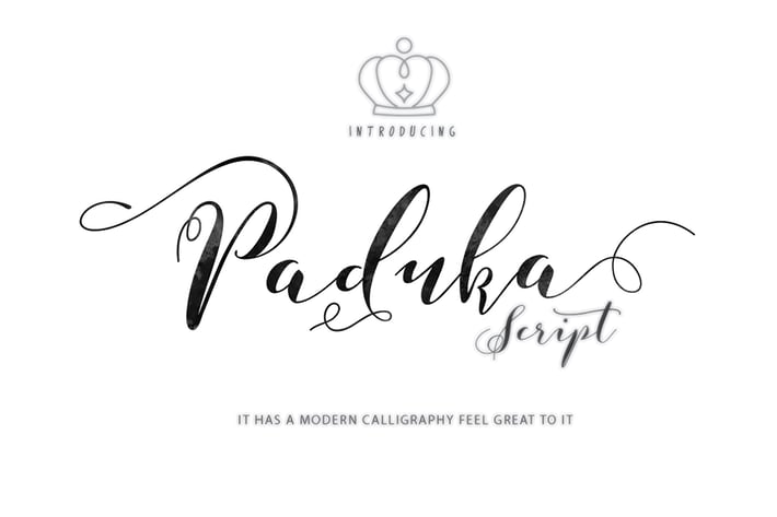 Paduka Script + Webfonts