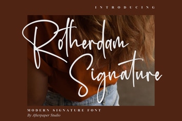 Rotherdam Signature Modern Signature Font