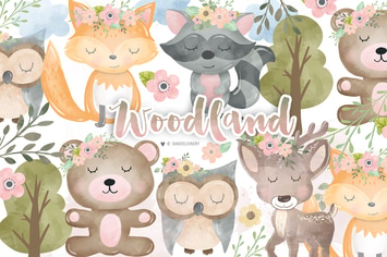 Woodland animals design
