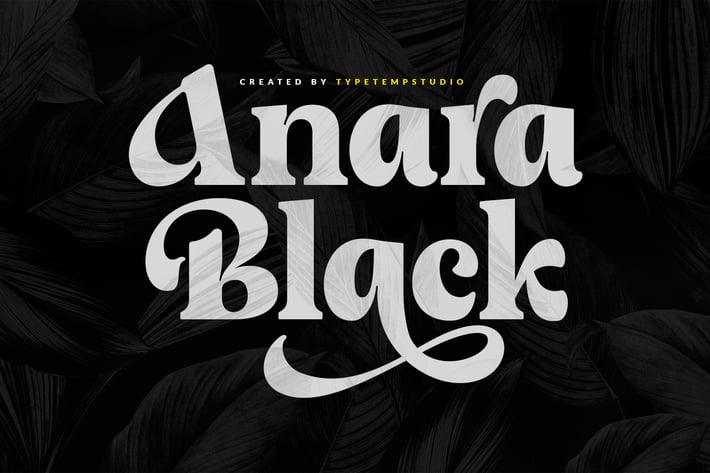 Anara Black Display Font