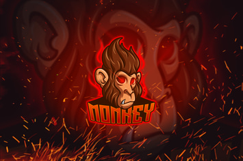 Monkey - Esports Mascot Logo Template
