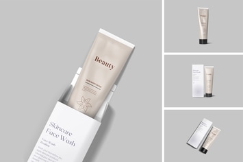 Cream Tube & Box Mockups