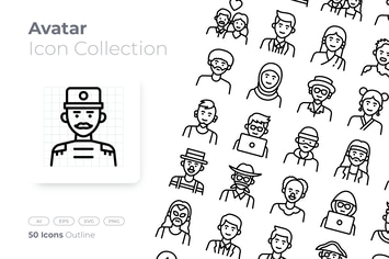 Avatar Outline Icon
