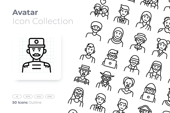 Avatar Outline Icon