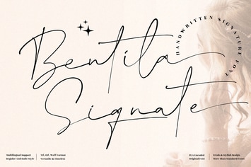 Bentila Signate Signature Font