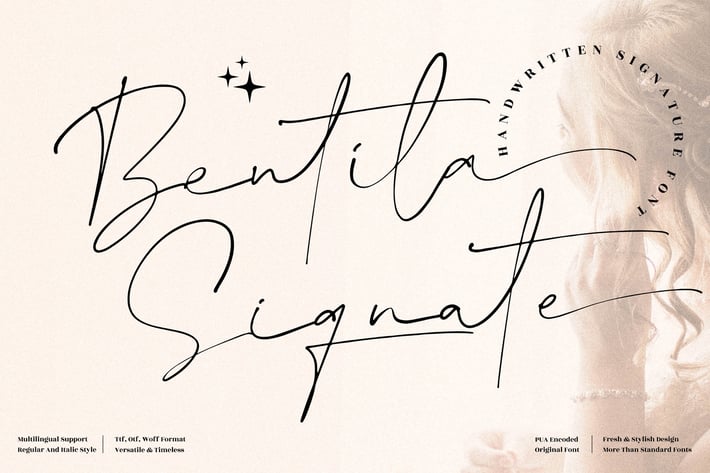 Bentila Signate Signature Font