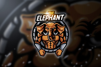 Elephant kp - Mascot & Esport Logo