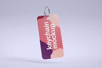 Card Keychain Mockup