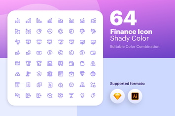 Finance Icon - Shady Color 