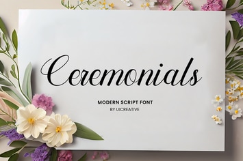 Ceremonials Modern Script Font