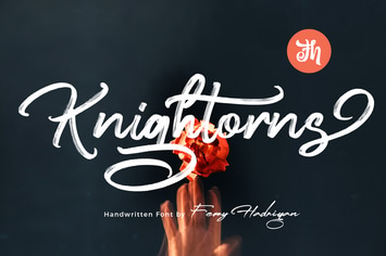 Knightorns - Handwritten Font