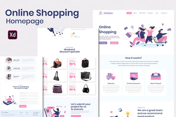 Online shopping - Homepage