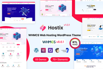 Hostix - Hosting WHMCS WordPress Theme