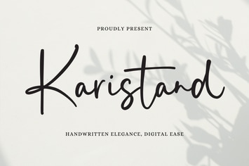 Karistand - Script Font