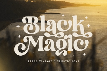 Black Magic - Retro Vintage Cinematic Font
