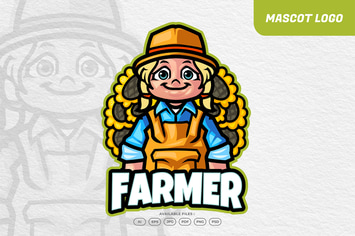 Sunflowers Farmer Logo