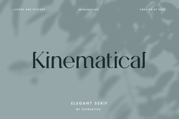 Kinematical Elegant Serif Font