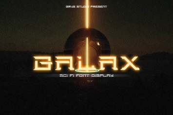 Galax Sci fi Font Display